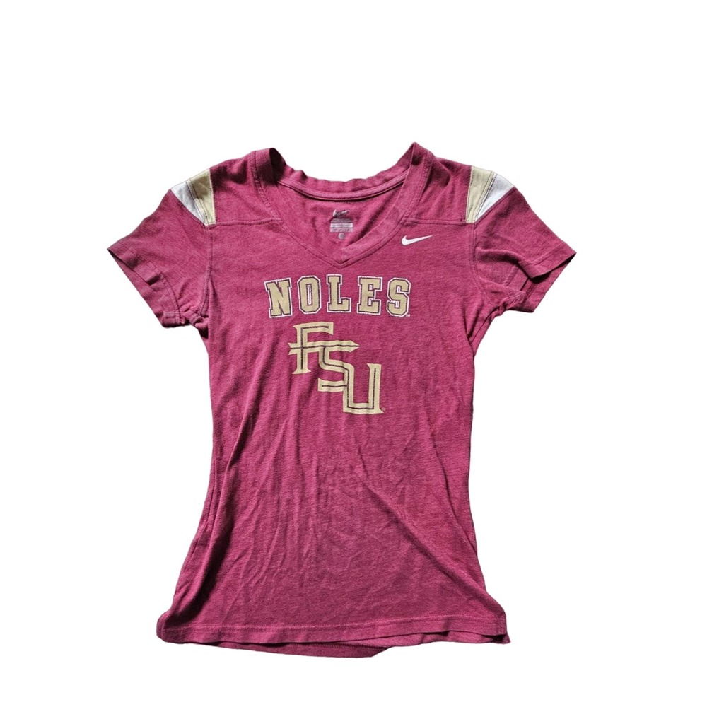 Nike Womens Florida State V Neck T Shirt Size XS